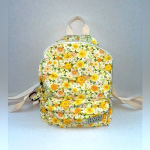 Billabong Floral Backpack - Yellow and White